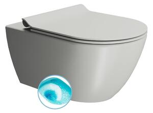 GSI GSI, PURA závěsná WC mísa, Swirlflush, 36x55cm, Cenere dual-mat, 881517