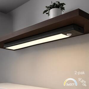 LED svítidlo Viro, 1x LED 1w, 3000-6500k, 3CCT, (30 cm), senzor pohybu a soumraku, b, sada 2ks