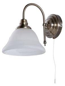 Lindby - Hanna Nástěnné Svítidlo Antique Brass/Opal
