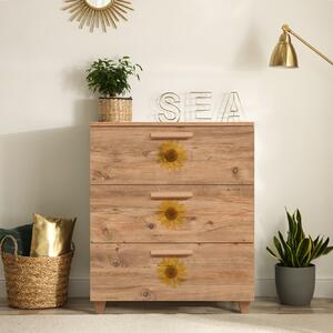 Skye Decor, Leva Gravis Seed, komoda, atlantská borovice, 100 % MELAMÍNOVÁ DESKA, 80 x 43 x 95 cm