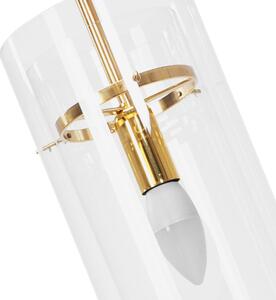Toolight, skleněná stropní svítilna 1xE14 APP1212-1CP, zlatá, OSW-14034