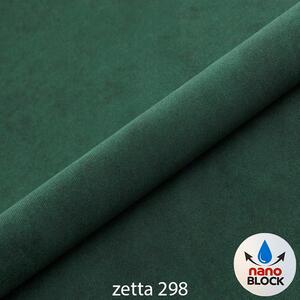 Křeslo ušák s podnožkou Next | Zetta 298 smaragdově zelená | černé nohy | AKCE