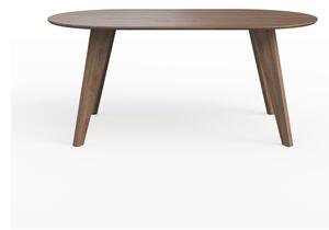 Jídelní stůl s deskou v dekoru ořechového dřeva v přírodní barvě 100x180 cm Lago – TemaHome