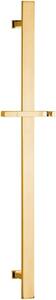 SAPHO Sprchová tyč, posuvný držák, hranatá, 700 mm, zlato SC417