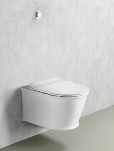 Sapho, GALIA závěsná WC mísa, Rimless, 37x54,5 cm, bílá, PC081