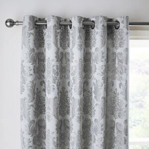 Šedé damaškové závěsy v sadě 2 ks 168x229 cm Damask Jacquard – Catherine Lansfield