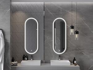 Mexen Bono podsvícené koupelnové zrcadlo 45 x 120 cm, LED 6000K, ventilátor