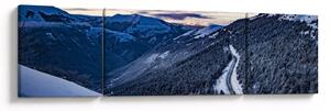 Obraz zasněženého svahu (170x50 cm)