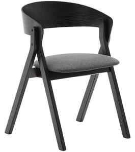 Černá dřevěná jídelní židle Kave Home Godia