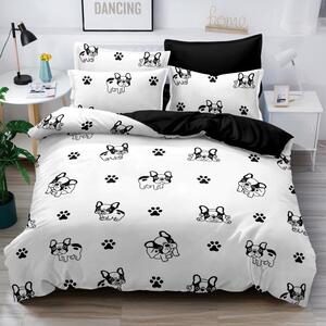 Povlečení SOFT BULLDOG WHITE 7 dílná sada 140x200cm Povlečení SOFT BULLDOG WHITE 7 dílná sada