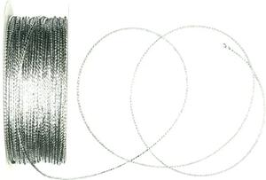 Dekorační stříbrný provázek DENVER SILVER 2mm x 10m (3,-Kč/m)