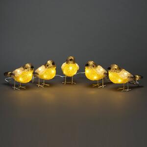 LED osvětlení - ptáci pro exteriér, sada 5 ks
