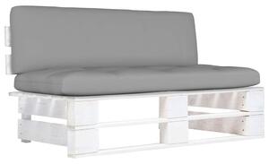 Zahradní středová pohovka z palet bíle impregnovaná borovice 3066495