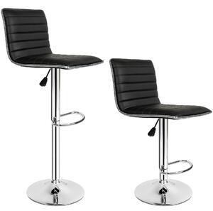 Tectake 401561 2 barové židle johannes - černá