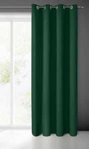 Eurofirany Zelený zatemňovací závěs na kroužcích LOGAN 140x175 cm