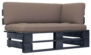 Zahradní rohová pohovka z palet černě impregnovaná borovice 3066585