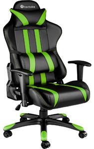Tectake 402032 kancelářská židle racing - černá/zelená