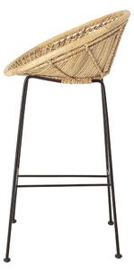 Přírodní Barová židle Yonne 54 × 94 × 52 cm BLOOMINGVILLE