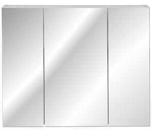 CMD COMAD - Koupelnová skříňka se zrcadlem Havana White - bílá - 100x75x16 cm