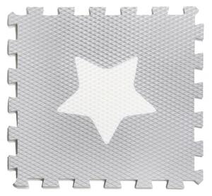 Vylen Pěnové podlahové puzzle Minideckfloor s hvězdičkou Barevné varianty: Světle šedý s bílou hvězdičkou 340 x 340 mm