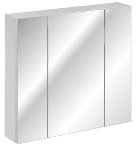 CMD Koupelnová skříňka se zrcadlem Havana White - 80 cm - bílá
