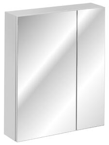 CMD COMAD - Koupelnová skříňka se zrcadlem Havana White - bílá - 60x75x16 cm