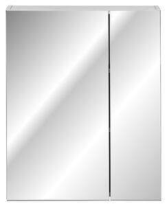 ViaDomo Via Domo - Koupelnová skříňka se zrcadlem Havana White - bílá - 60x75x16 cm