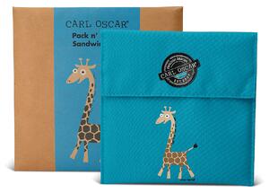 Carl Oscar Pack n 'Snack ™ Sandwich Bag tyrkysová žirafa