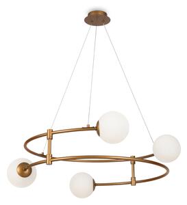 Maytoni Balance G9 závěsné svítidlo Zlatá4xG9