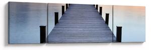 Obraz - Molo u jezera Starnberger, Bavorsko, Německo (170x50 cm)
