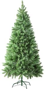 Tectake 402823 umělý vánoční stromek - 180 cm,742 konečky a vystřikované jehličí zelené
