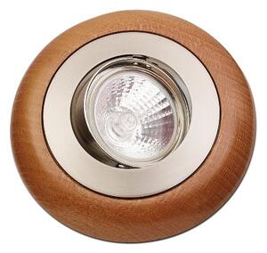 BPM 1067.30 VÝPRODEJ - Vestavné svítidlo Fantasia nikl satin/dřevo-třešeň, 1x50W, 12V - BPM