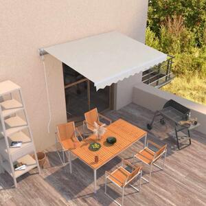 Ručně zatahovací markýza 350 x 250 cm krémová 3068877