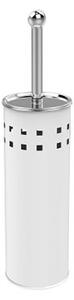 Aqualine Simple Line WC štětka válcová s otvory, bílá 04002W
