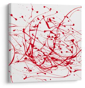 Obraz technikou Drippingu (30x30 cm)