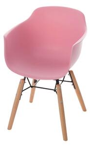 Yellow Tipi Dětská židle Monte candy pink, 40x40x58cm