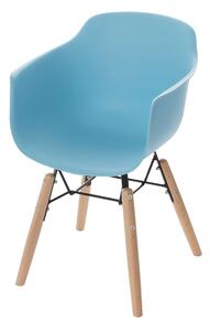 Yellow Tipi Dětská židle Monte light blue, 40x40x58cm