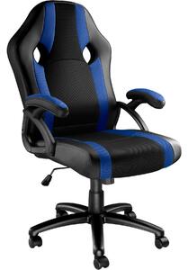 Tectake 403491 kancelářská židle goodman - černá/modrá