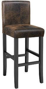 Tectake 403583 barová židle dřevěná - vintage hnědá