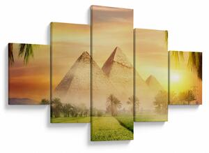 Obraz - Pyramidy (125x70 cm)