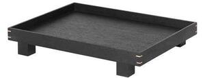Ferm LIVING - Bon Podnos Small Black Painted Oak