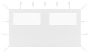 Boční stěna k party stanu s okny 4 x 2 m bílá 3070424