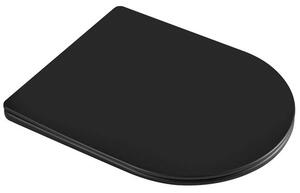 Kielle WC sedátko, Softclose, EasyLock, Slim, matná černá 30401034