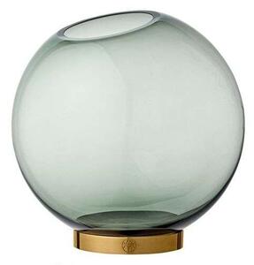 AYTM - Globe Váza w/Stand Ø10xH10 Forest/Gold