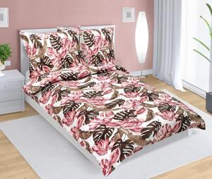 Povlečení krepové Růžová 80/435 - 140x200, 70x90 cm