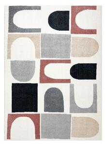 Dywany Łuszczów, Kusový koberec Fusion 0213 white/dark pink, 80x150, vícebarevná, kancelář