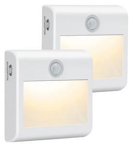 PUPOW LED světlo s pohybovým senzorem LD064-WH - 2 kusy