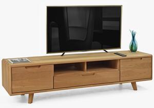 Televizní komoda ze dřeva , dub natural na nožičkách
