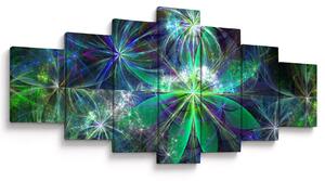 Obraz - Abstraktní geometrické tvary (210x100 cm)