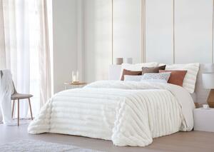 Textil Antilo Hřejivý přehoz Cedric White, bílý, se 2 povlaky na polštáře 270x270 cm